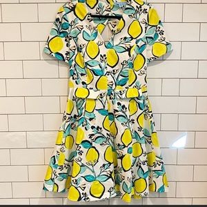 Draper James lemon orchard love circle dress